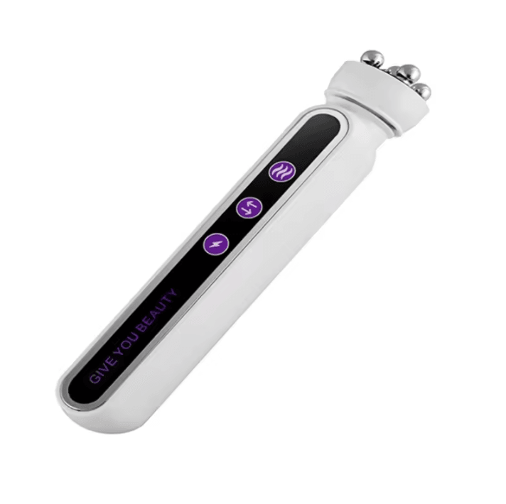 3-in-1 RF Heating EMS Facial Massager Roller – 360 Degree Skin Lifting and Rejuvenation Beauty Device
