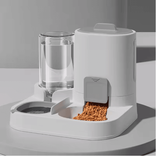 Automatic Cat Water Dispenser & Gravity Pet Feeder Spill Proof Large Capacity Design