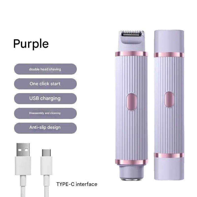 TrimEase Electric Hair Trimmer 2 in 1 Portable Hair Removal Shaver