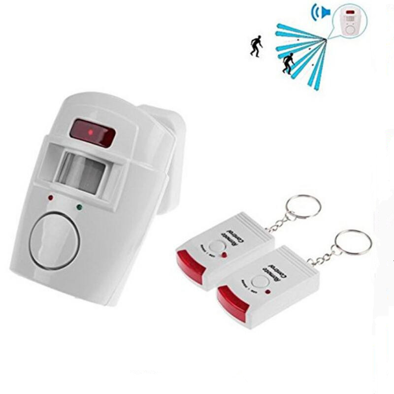 Wireless Motion Sensor Alarm, Indoor & Outdoor Security Detector with Remote Control for Home, Garage, and Shed