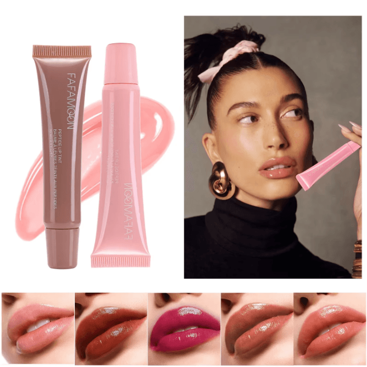 Soft Tube Plumping Lip Oil Gloss – Nude Brown Moisturizing Shine