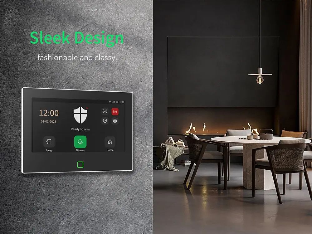 Staniot 7 inches Smart Home Alarm System – WiFi & 4G Tuya Security Kit with 120dB Siren, 5000mAh Battery, Alexa/Google