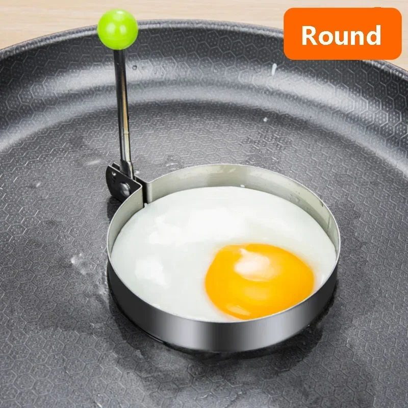 Heart Shaped Pancake Mold, Stainless Steel Omelette Ring, Breakfast Cooking Tool