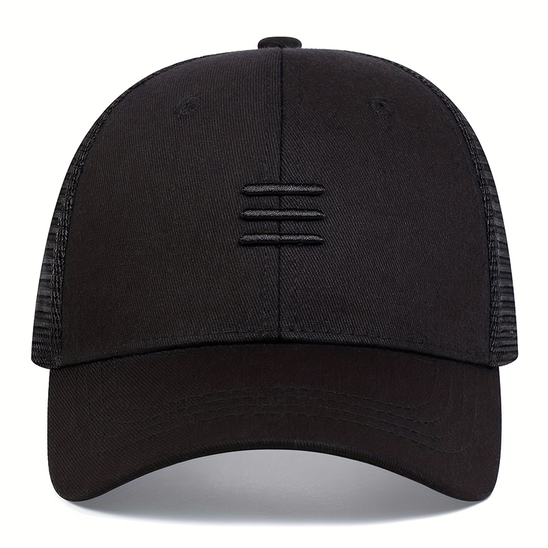 Breathable Mesh Trucker Cap Adjustable Snapback Summer Hat for Men & Women
