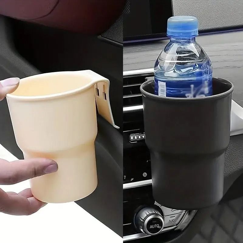 Universal Car Cup Holder Mount Adjustable Beverage Shelf With Air Vent Suspension Bracket
