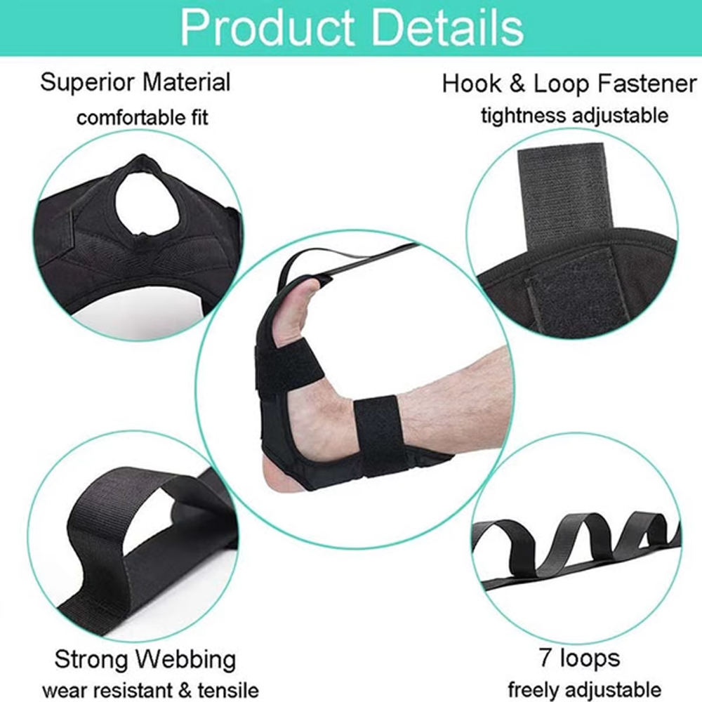 FlexStrap Yoga Stretching Strap Rehabilitations Training Belt