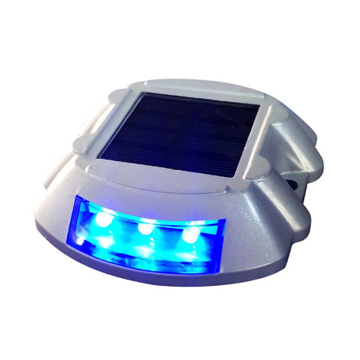 Solar Buried Blue LED Road Light for Outdoor Pathways and Gardens