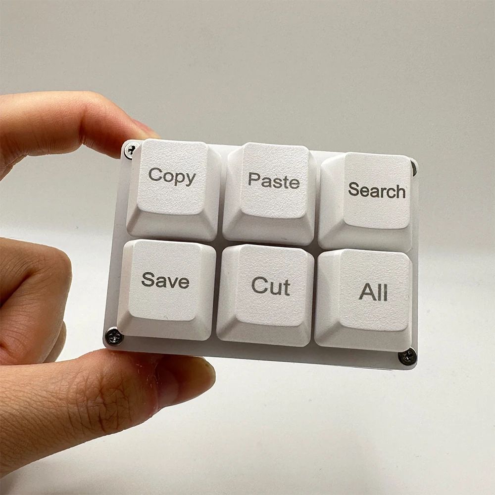 ProStream 6-Key Programmable Macro Keyboard – One-Handed Mini Shortcut Keyboard for Fast Workflow
