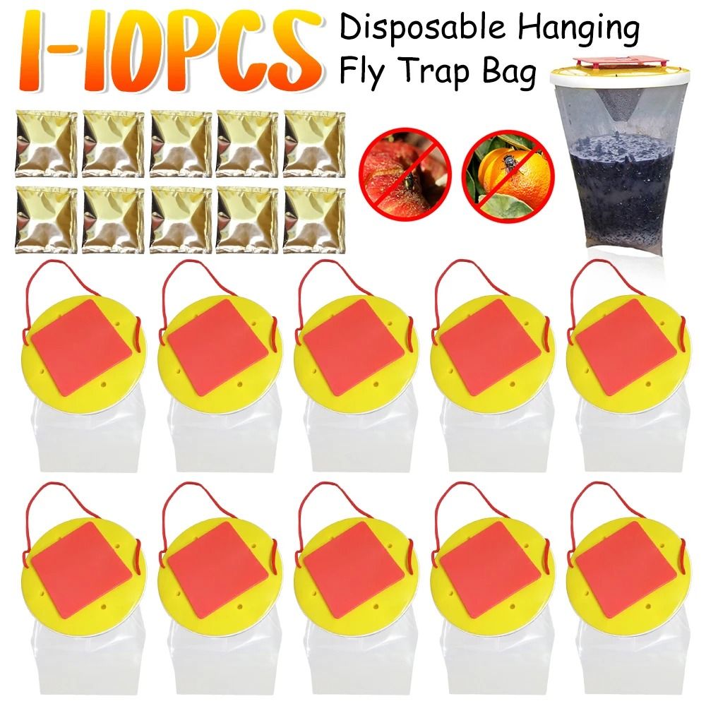 Disposable Hanging Fly Trap Bags for Outdoor Insect Control