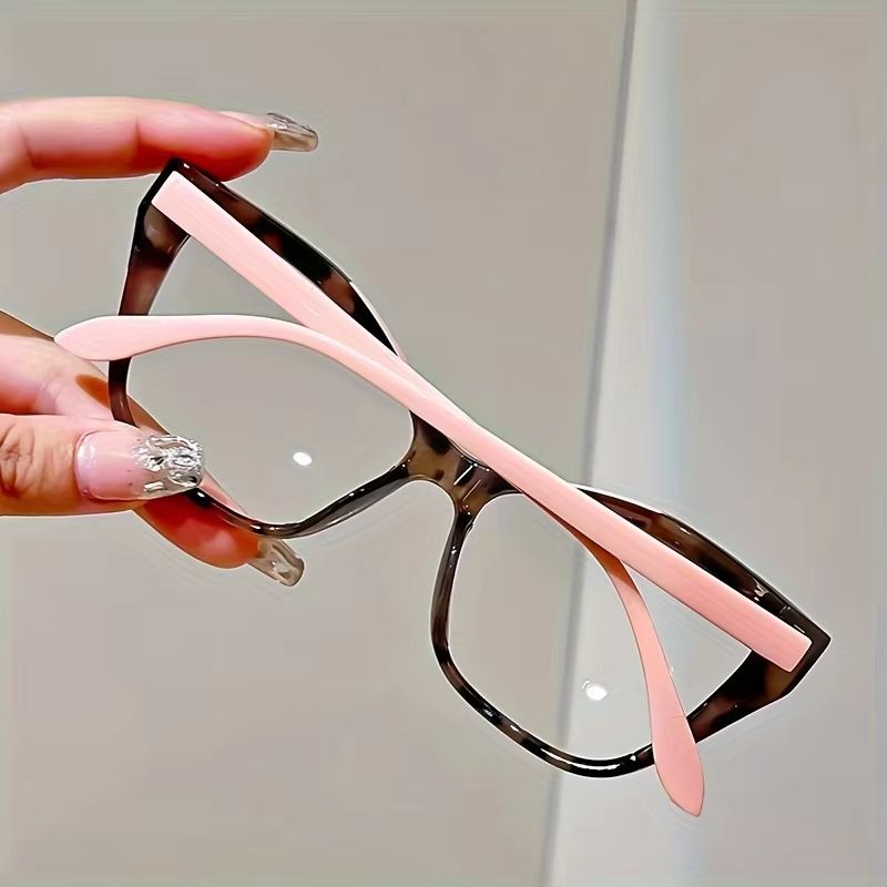 ColorBlock Cat-Eye Anti-Blue Light Reading Glasses – Stylish Women's and Men's Higher Strength 1.0-4.0