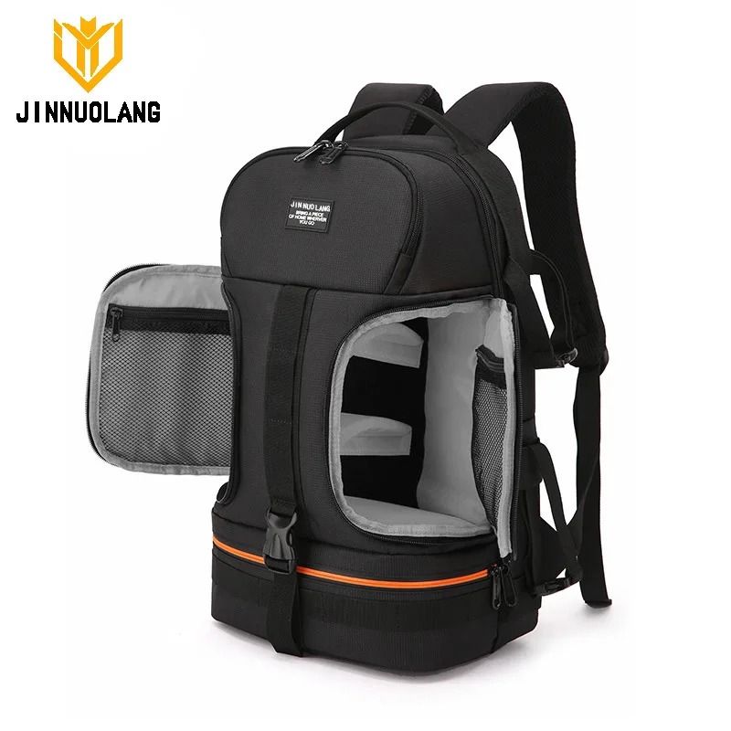 Large Capacity Waterproof DSLR Camera Backpack with 15.6 Inch Laptop Compartment