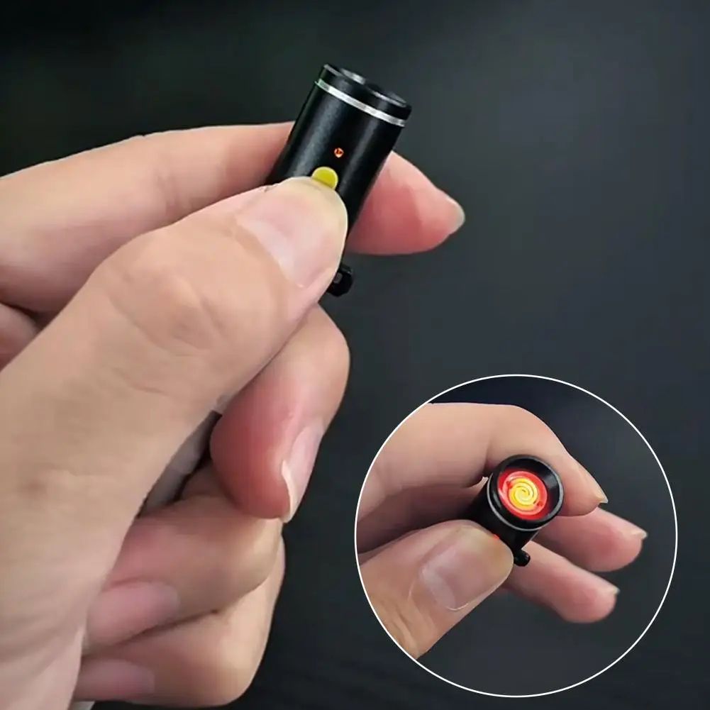Mini Type-C Electric Lighter – Compact Flameless USB Rechargeable Lighter