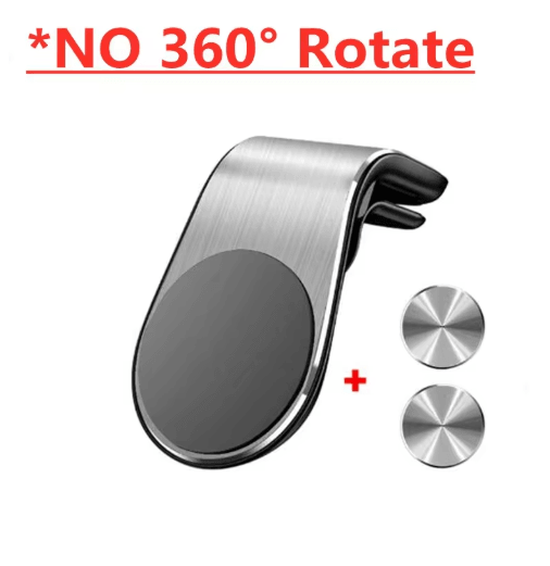 Universal Magnetic Air Vent Car Phone Holder – Compact GPS Smartphone Mount