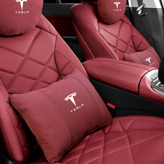 Tesla Interior Accessories, Soft Neck Pillow for Car Headrest, Neck Support Seat