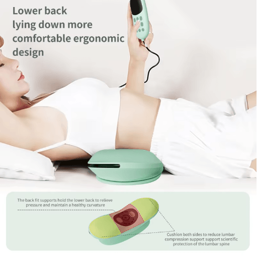 Electric Lumbar Traction Massager with Heat & Adjustable Intensity