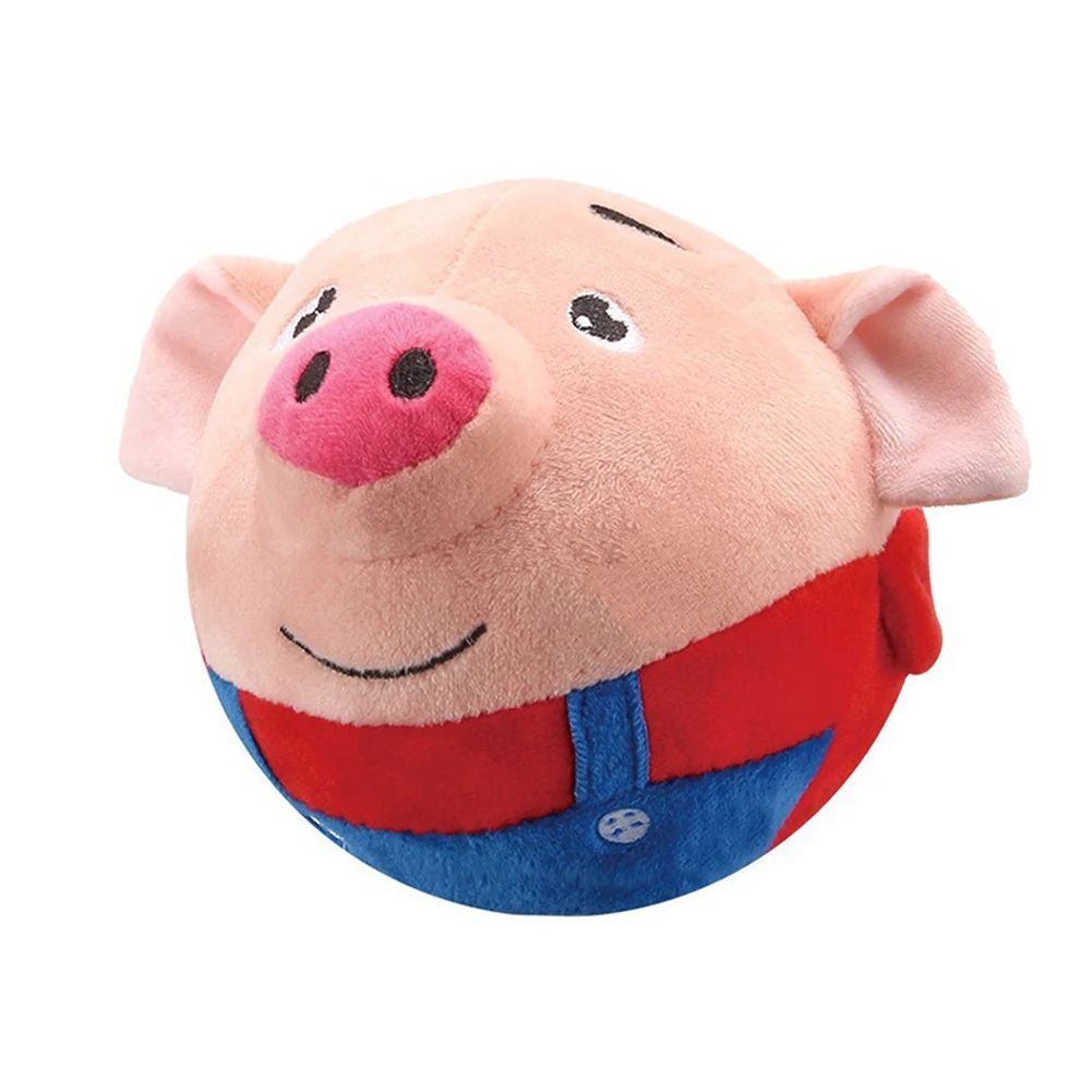 SmartPlay Interactive Plush Self Moving Dog Toy with Automatic Bounce and Squeak