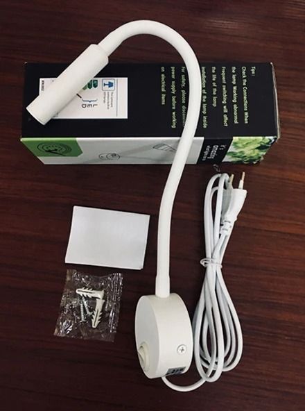 Flexible Gooseneck Clamp Wall Light Bedside LED Reading Lamp