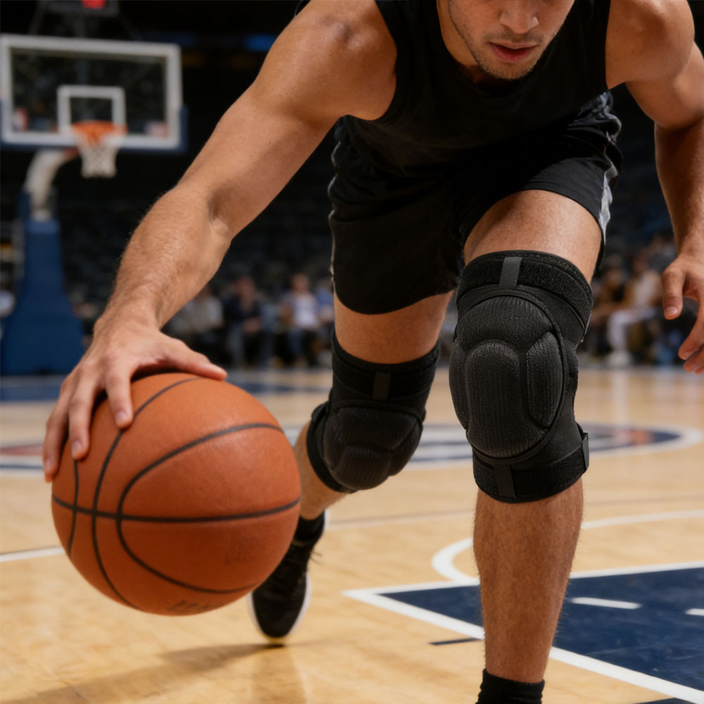 Adjustable Turtle Shell Knee Pads for Cycling, Volleyball & Basketball Anti-Collision, Elastic & Comfortable Protectio