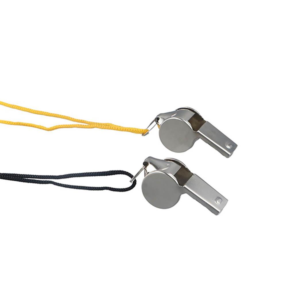 Loud Metal Whistle with Rope Professional Referee Whistle, Compact & Portable Stainless Steel Design