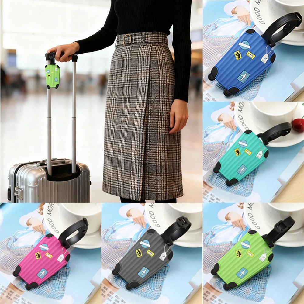 Silicone Luggage Tag with ID Label