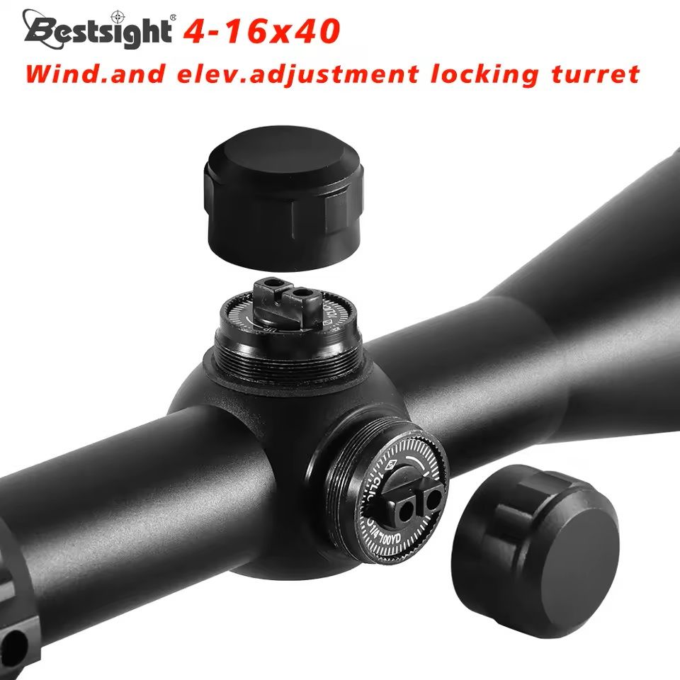 Long Range Rifle Scope with Red and Green Illumination
