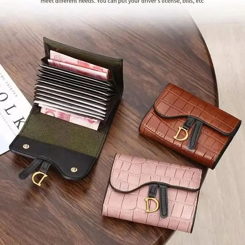 Womens Luxury Mini PU Card Holder Wallet and Clutch Bag