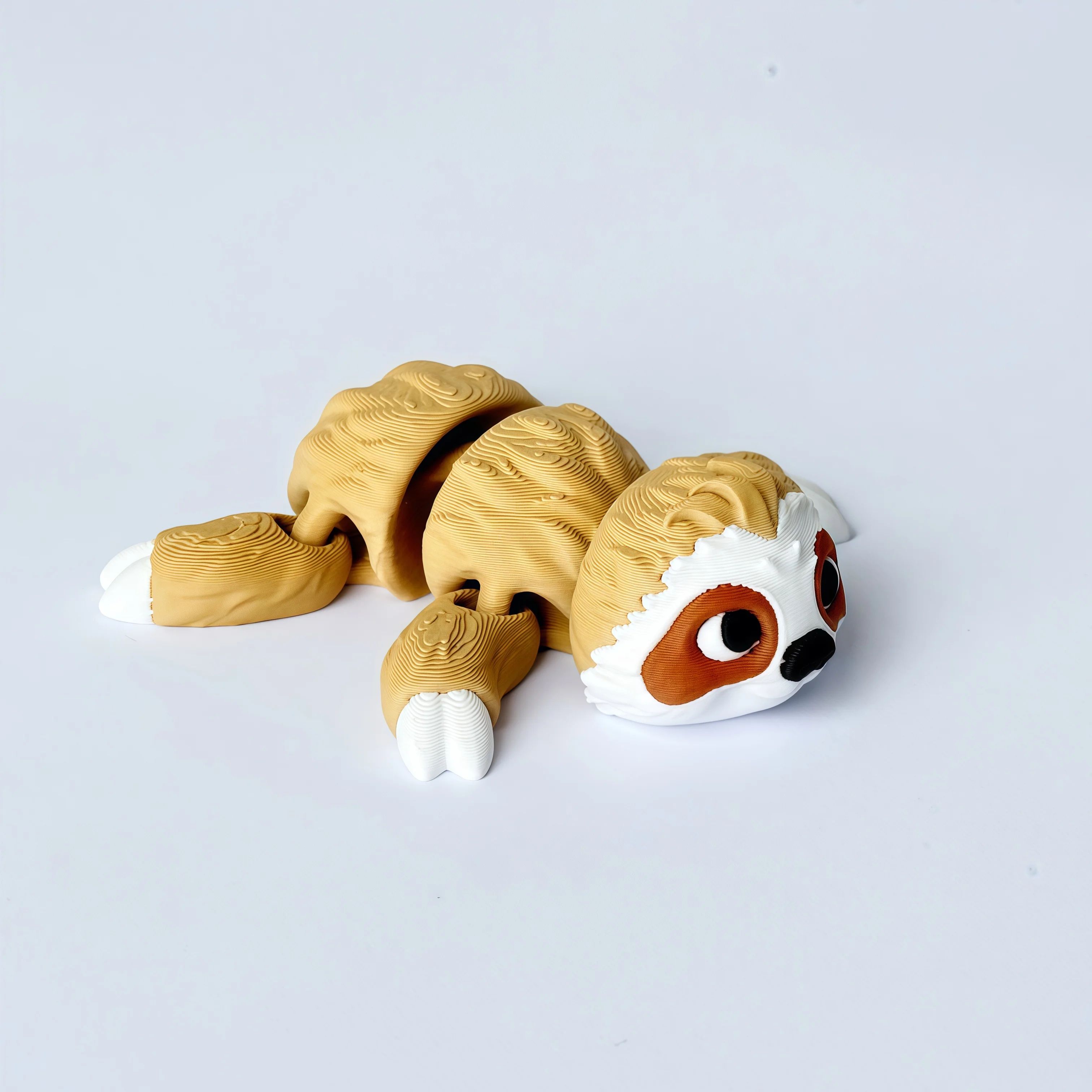 3D Articulated Sloth and Koala Figurines Set