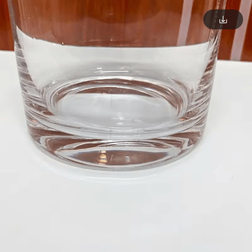 Crystal Whiskey and Cigar Glass Tiki Style Crystal Whiskey Tumbler with Built In Cigar Holder
