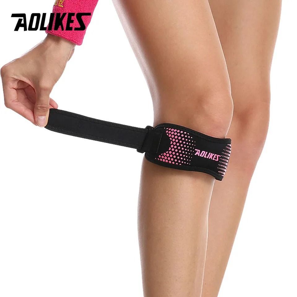 AOLIKES Adjustable Knee Pad Patella Stabilizer Brace for Pain Relief and Sports Support