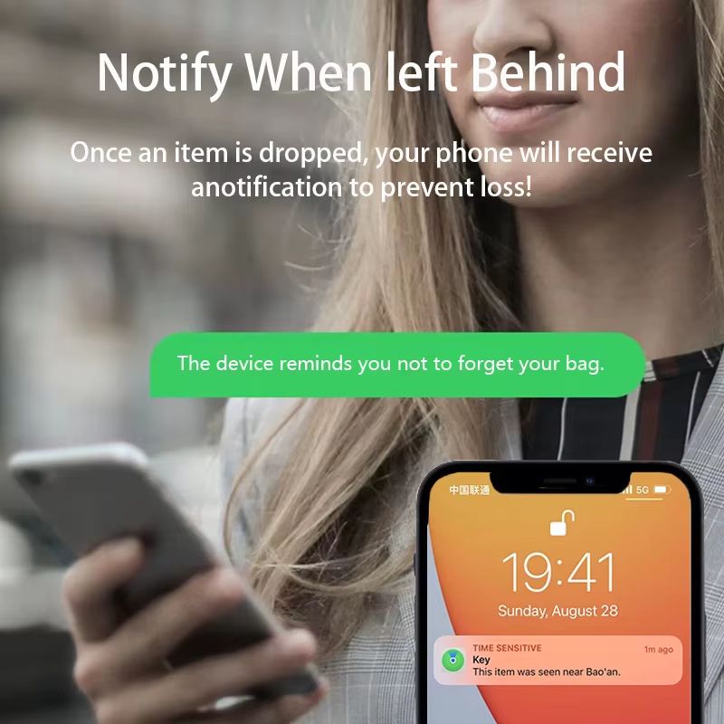Smart Apple Find My Bluetooth GPS Tracker for Keys Pets Bags Anti Lost Locator