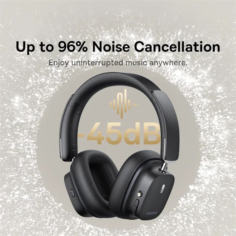 Baseus Bowie 30 Max Wireless Noise Cancelling Over Ear Headphones