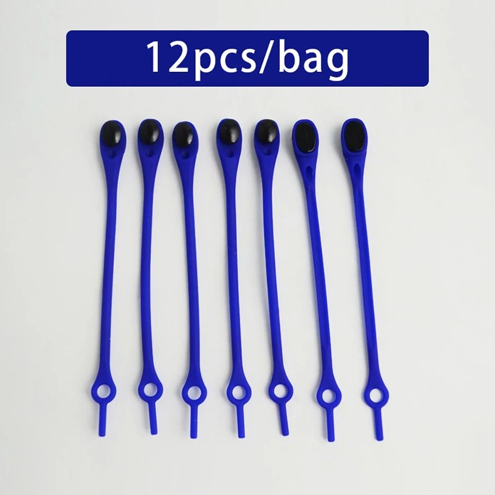12-Piece Elastic Silicone No-Tie Shoelaces