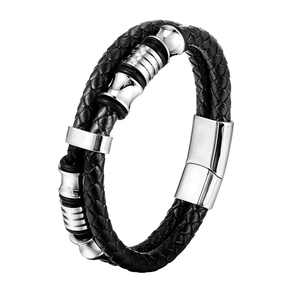 Braided Rope Bracelet with Magnetic Clasp