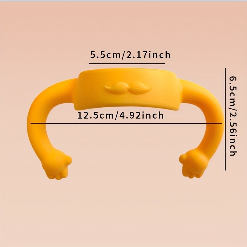 Natural Baby Bottle Handle, Silicone Baby Feeding Handle, Wide Neck Easy Carry Handle