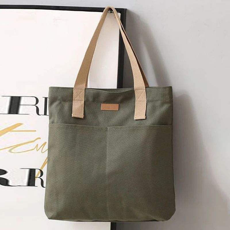 Women Tote Bag Canvas Large Capacity Convenient Practical Commuter Bag
