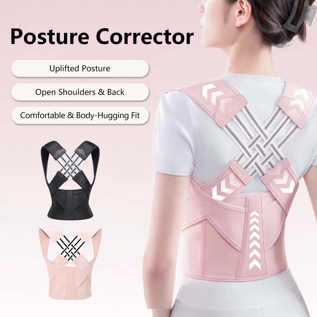 Adjustable Posture Corrector Back Support Belt for Men and Women