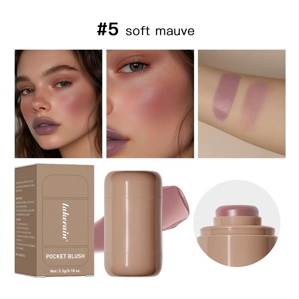 GlowTint 3 in 1 Blush Stick – Moisturizing Lip and Cheek Tint with Glossy Finish