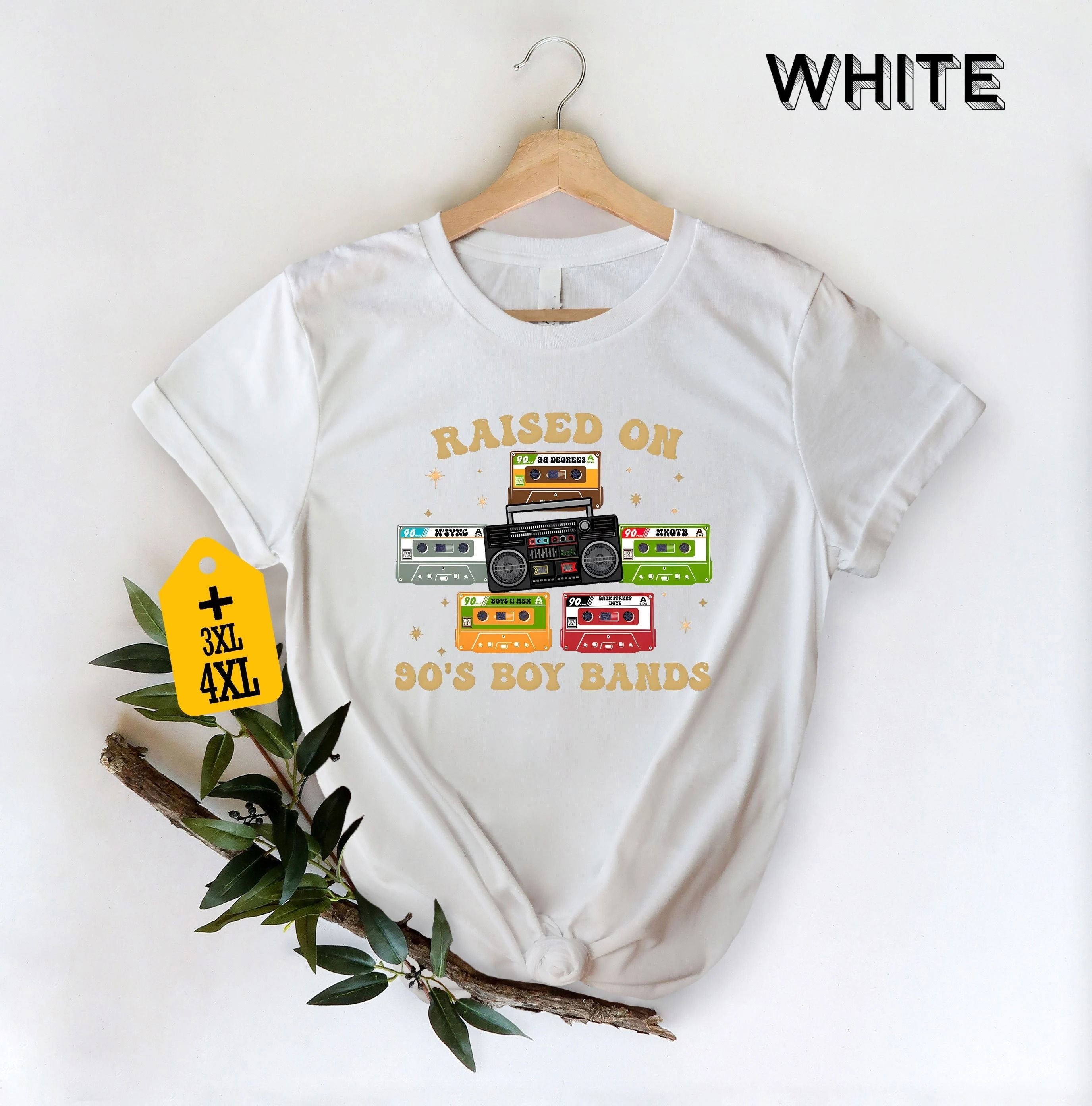 Raised On 90's Boy Band Shirt, Retro 90's Music Shirt, Music Lover Shirt, Concert Shirt, Classic Rock Shirt