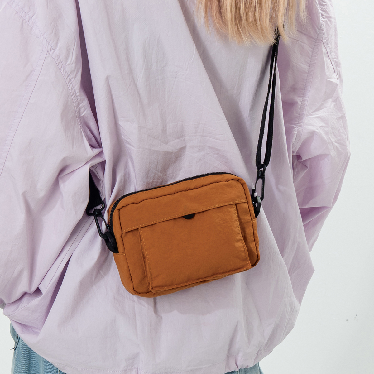 TrailEase Lightweight Nylon Crossbody Bag for Women Small Hiking Shoulder Phone Bag