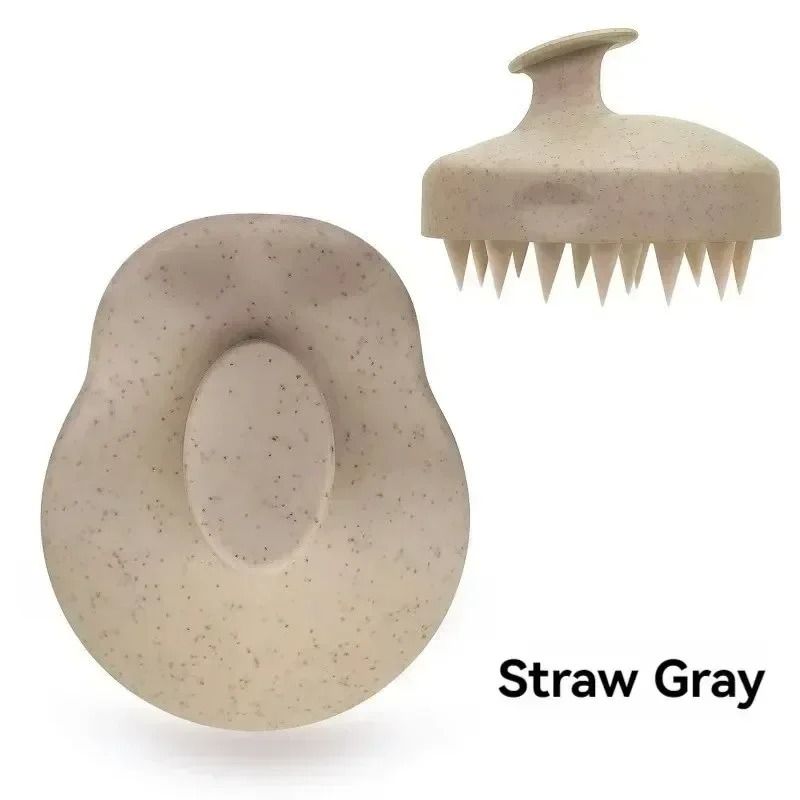 Eco-Friendly Silicone Scalp Massager | Wheat Straw Hair Wash Brush