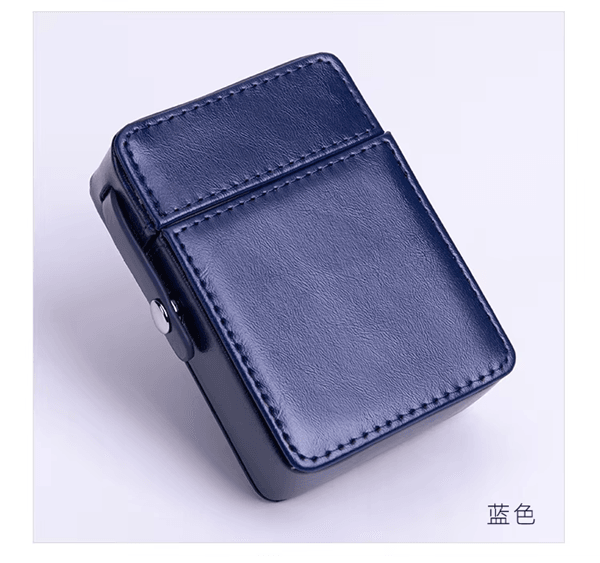 PocketGuard Leather Cigarette and Lighter Case