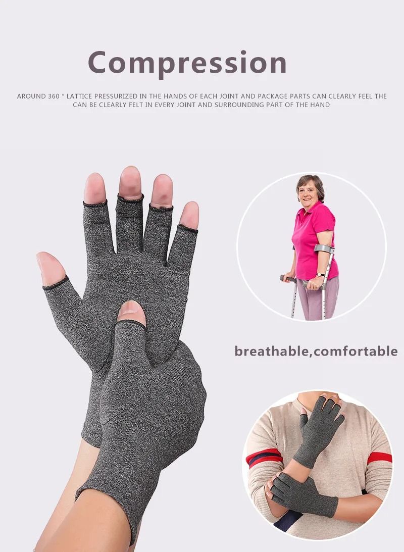Compression Arthritis Gloves Cotton Joint Pain Relief Hand Brace