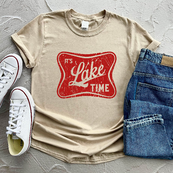 It's Lake Time Shirt, Camping Shirt, Trendy Lake Shirt, Lake House Gift, River Shirt, Boating Shirt, Vacation Shirt