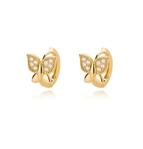 Stainless Steel Star Hoop Earrings