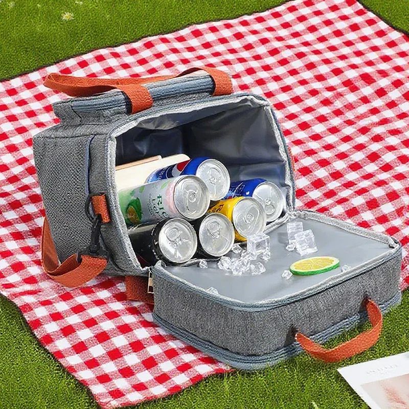 Double Layer Thermal Picnic Lunch Bag