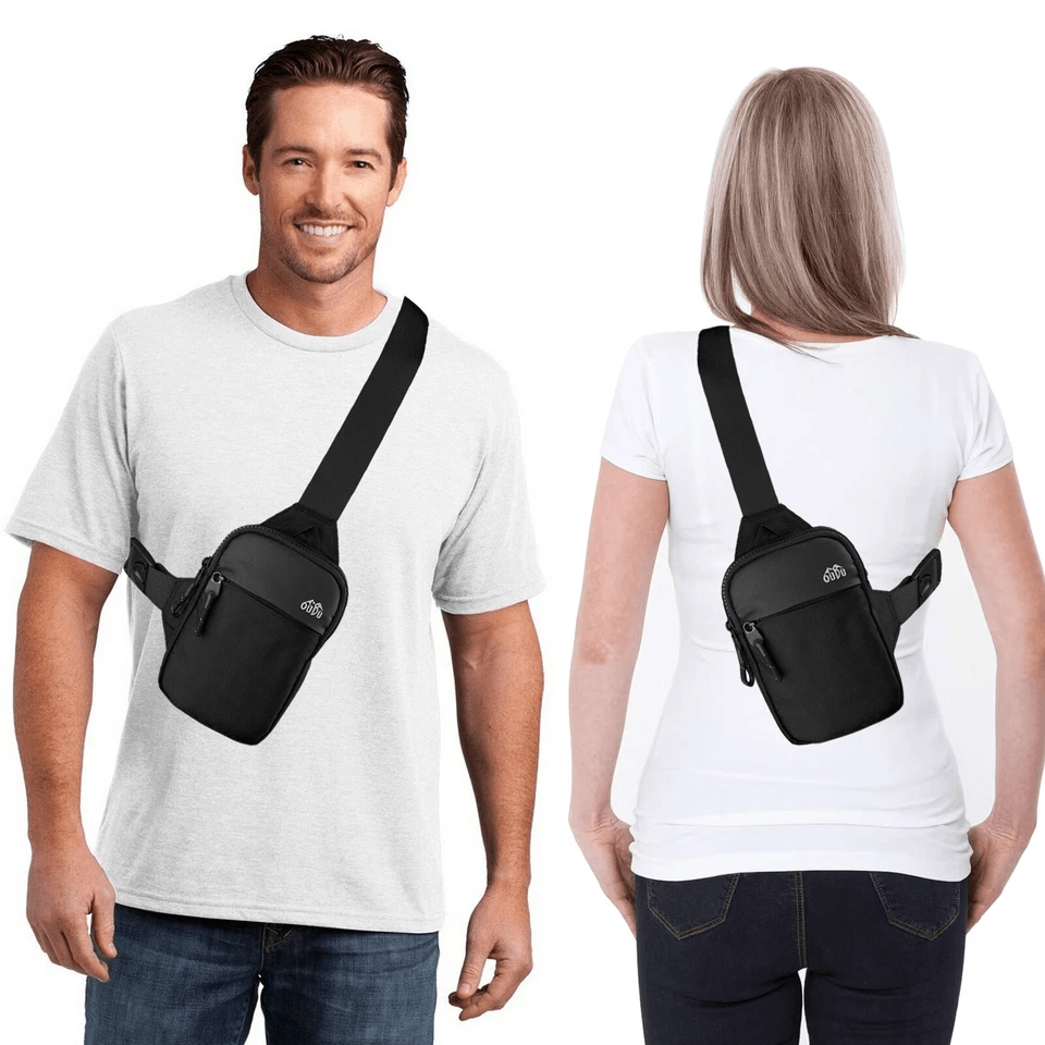 Waterproof Men Women Sling Bag, Chest Crossbody Travel Shoulder Pack for Hiking, Sports, and Daily Use