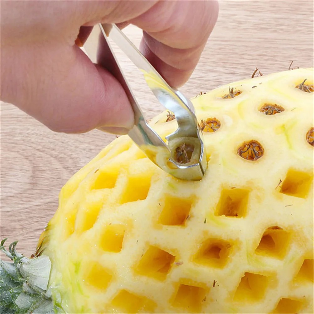 Stainless Steel Strawberry Huller & Pineapple Slicer Multi-functional Kitchen Cutter Tool