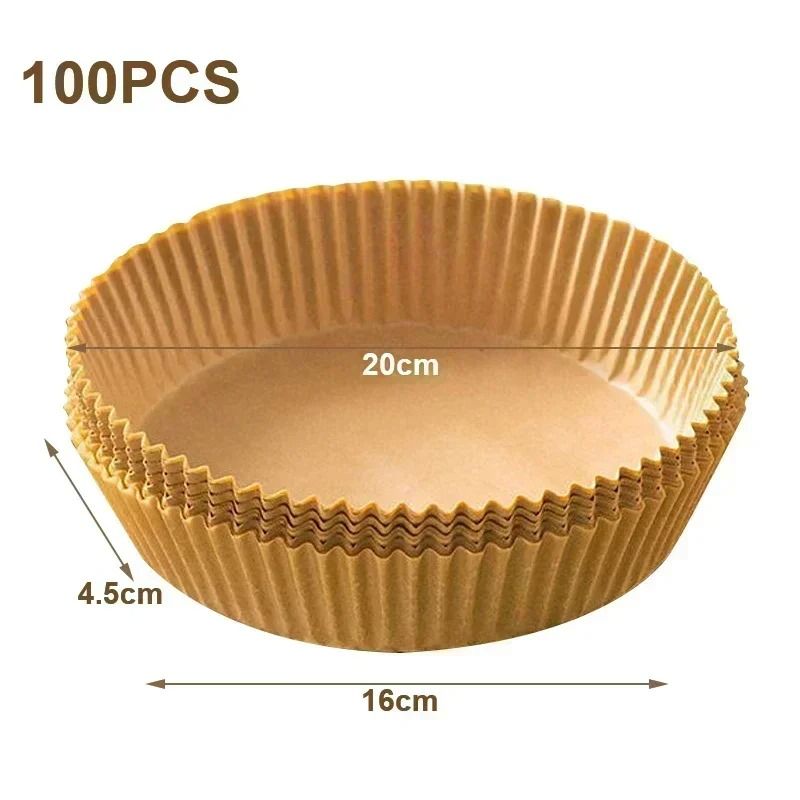 Air Fryer Disposable Liners Non Stick Parchment Paper 50pcs 100pcs Baking Sheets