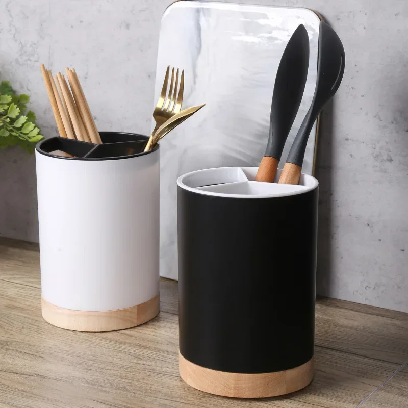 Versatile Utensil Holder & Cutlery Drainer, Space-Saving Kitchen Storage Rack for Chopsticks, Spoons & More