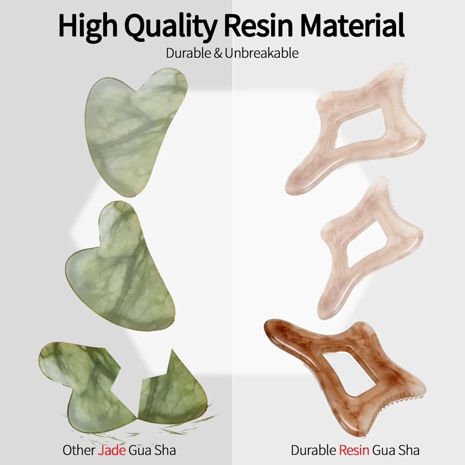 Resin Body Gua Sha Tool for Lymphatic Drainage and Cellulite Massage